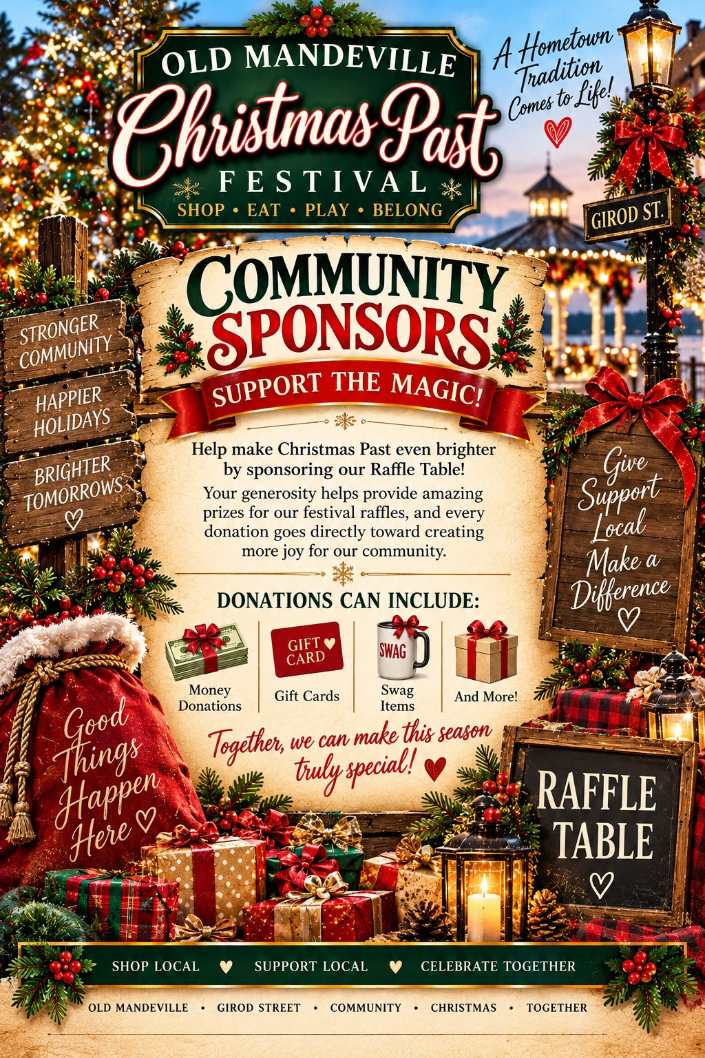 🎄 Community Sponsor Levels – $100 • $50 • $25