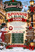 🎄 $500 Holiday Sponsor – Festival Block Sponsor