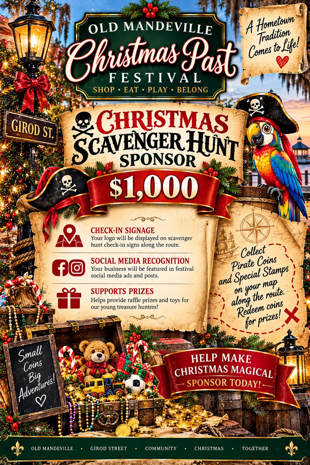 🏴☠️🎄 SPONSOR THE CHRISTMAS SCAVENGER HUNT — $1,000! 🎄🏴☠️