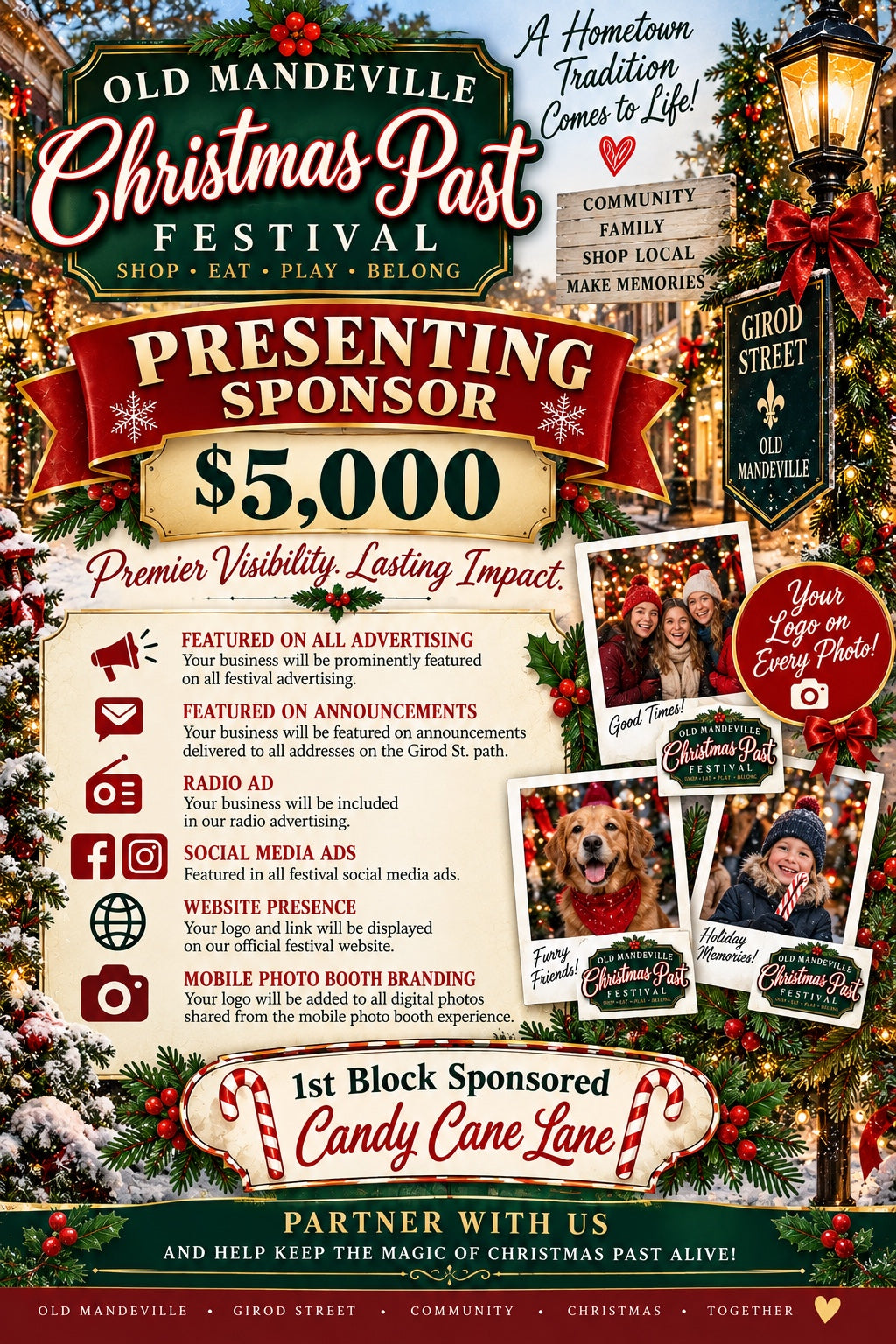 🎄✨$5,000 PRESENTING SPONSOR OF CHRISTMAS PAST! ✨🎄
